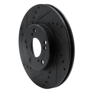 Honda Civic Brake Rotor (1) - Front Left - R1 Concepts - Drilled & Slotted - Black - `06-`15 Honda Civic Brake Rotor (1) - Front Left - R1 Concepts - Drilled & Slotted - Black - `06-`15